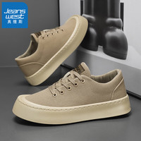  JEANSWEST/真维斯 复古休闲 男士帆布鞋