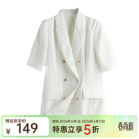 帕罗 清仓   女士休闲薄款职业小西服短袖修身型夏季