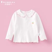 多嘻噜卡 儿童t恤长袖春秋季女童打底衫上衣卡通衣服春装