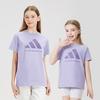 adidas 中大童圆领纯棉短袖户外运动休闲透气半袖T恤