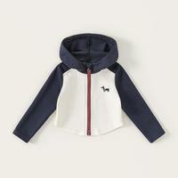 insbobo 女童外套短款春季女宝卫衣外套洋气修身宝宝连帽上衣