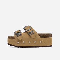 ASH 女鞋2026春夏新款MYSTIC真皮露趾厚底增高休闲时装凉鞋