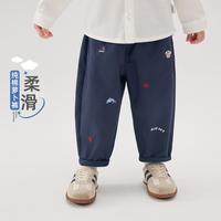 jellybaby/杰里贝比 绣花图案 男童休闲裤