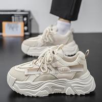 PLAYBOY 学院风男鞋厚底鞋休闲个性百搭拼接新春款运动男鞋