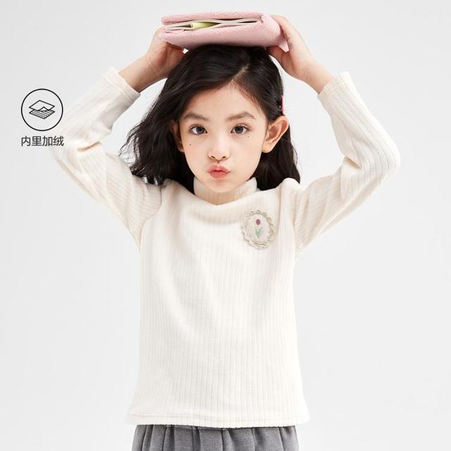 笛莎 女童春秋中大童儿童长袖上衣