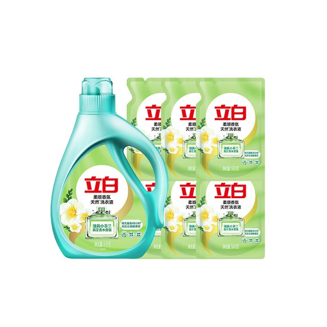 88VIP：立白 小苍兰洗衣液10斤柔顺香氛洗衣液高定清香去渍抑菌除菌留香