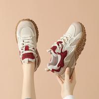 星期六 ST&SAT 女士德训鞋 拼接撞色厚底增高鞋