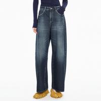 江南布衣 秋牛仔裤棉质宽松阔腿裤装女