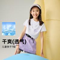探路者 儿童女童短袖夏季凉爽透气T恤卡通印花T