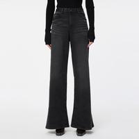 江南布衣 冬牛仔长裤宽松喇叭裤女