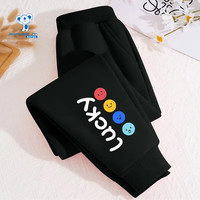  JEANSWEST/真维斯 儿童运动裤 【春秋款】黑色笑脸小标 120 【40-53斤】