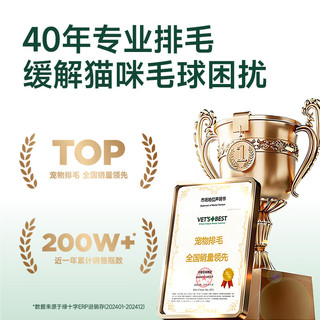  VET'S BEST 植物化毛 猫咪化毛片 50片*1瓶
