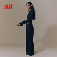  H&M 抽绳设计 女士西裤