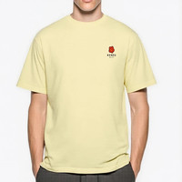 值选：KENZO 男士短袖小花T恤 FC65TS4124SG38 黄色