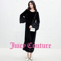 Juicy Couture 【丝绒撞珍珠】不负韶华优雅千金连衣裙女士小黑裙