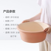 千屿 QY-14958 圆形塑料盆 军绿色