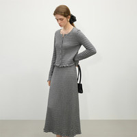 范思蓝恩 含羊绒 女士针织开衫