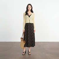  eifini/伊芙丽 宽松坑条 女士针织衫