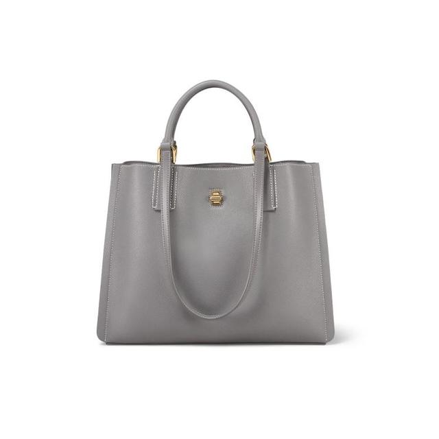 迪桑娜 【牛皮托特包】大容量商务通勤包单肩手提女包