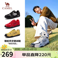 骆驼 月牙德训鞋男运动百搭板鞋网面复古休闲鞋