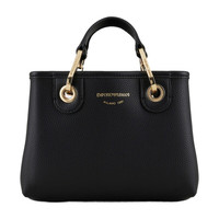 EMPORIO ARMANI 官方旗舰新款女士迷你斜挎单肩手提托特包25春夏 85218-黑色