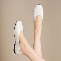 星期六 ST&SAT 复古软底浅口单鞋女简约百搭软底舒适一脚蹬通勤鞋