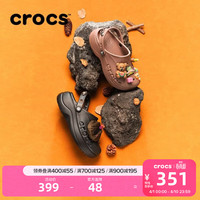 crocs 贝雅云彩女士洞洞鞋户外休闲鞋|208186 黑色-001(含智必星) 39(250mm)
