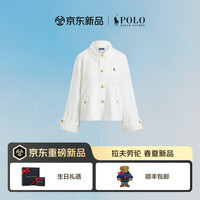 RALPH LAUREN Polo Ralph Lauren 拉夫劳伦 女装 26年夏季亚麻夹克RL27954 100-尼维斯海岛米白色 S