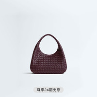 BOTTEGA VENETA BV Campana肩背包手提包bv包织包手提包 深红木色 均码