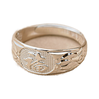  知寻 足银990 男士戒指