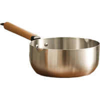  家爵士 加厚 雪平锅 实木柄