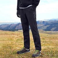  Pioneer Camp/拓路者 防风 男士软壳裤 黑色-冬季加绒 180/XL