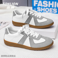 唐狮 女鞋德训鞋 白灰TS20234104 36