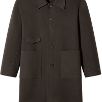 GXG 男装冬款棕色通勤时尚百搭保暖长款大衣外套