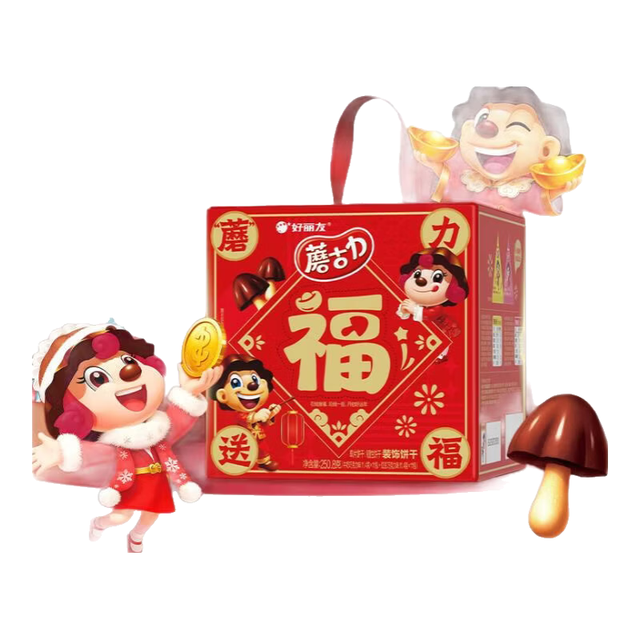 好丽友 蘑古力小魔方250.8g（春游必备）