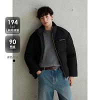 GXG 男装冬款双色轻蓬休闲百搭通勤保暖立领羽绒服男