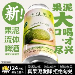 阿馋 果泥精酿原浆啤酒芒果芭乐哈密瓜果味网红啤酒低度微醺果酒整箱装 果泥全家福