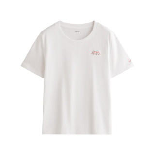 茵曼 真五折促销！纯棉舒适绣花短袖T恤