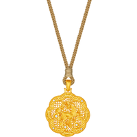  ZHOU LIU FU/周六福 非遗木雕古法 女士钻石吊坠