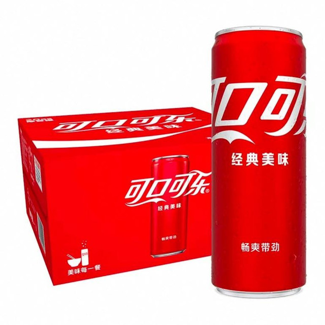 88VIP：可口可乐 碳酸饮料经典摩登罐汽水整箱装330ml×20