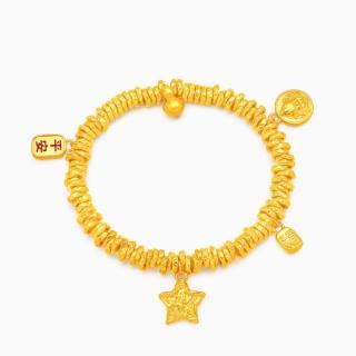 曼卡龙 平安福运 黄金手链