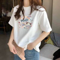 MDODC 纯棉 女士短袖T恤