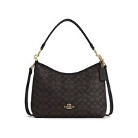COACH 女士大号手提单肩斜挎包流浪包PVC配皮CV975IMXAQ