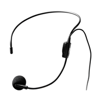  deli/得力 高灵敏咪头 头戴有线扩音器麦克风 咪棉 【扩音器有线麦】头戴式