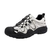  CAMEL/骆驼 厚底 男士休闲鞋 L16S202026男款 米/银/黑 41