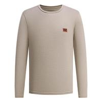 EMPORIO ARMANI 2025秋冬新品 阿玛尼男式带鹰标简约百搭T恤长袖