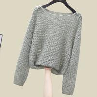 SPECIAL 春夏新女士时尚宽松遮肉长袖圆领轻薄上衣