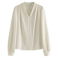  FANSILANEN/范思蓝恩 可拆卸 女士衬衫 珍珠链