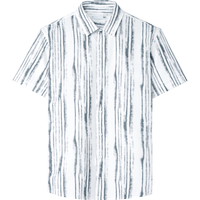  HLA/海澜之家 条纹休闲 男士短袖衬衫