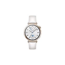 华为 Watch GT5 蓝牙通话 智能手表 41mm 珍珠白 复合素皮表带